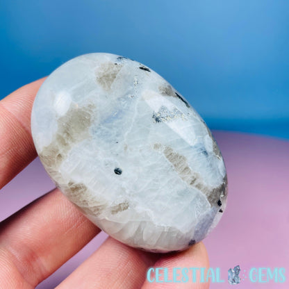 Rainbow Moonstone Palmstone (Video)