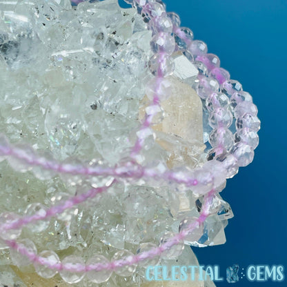 Rose Quartz Faceted 4mm Bracelet