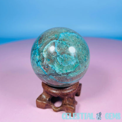 Chrysocolla + Shattuckite Medium Sphere