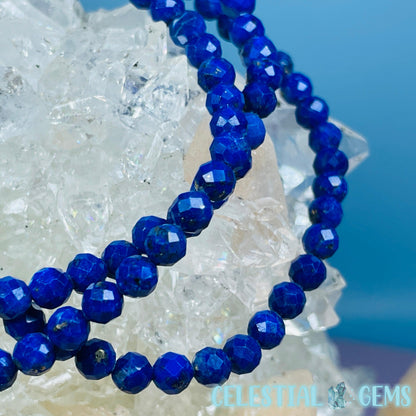 Lapis Lazuli Faceted 4mm Bracelet