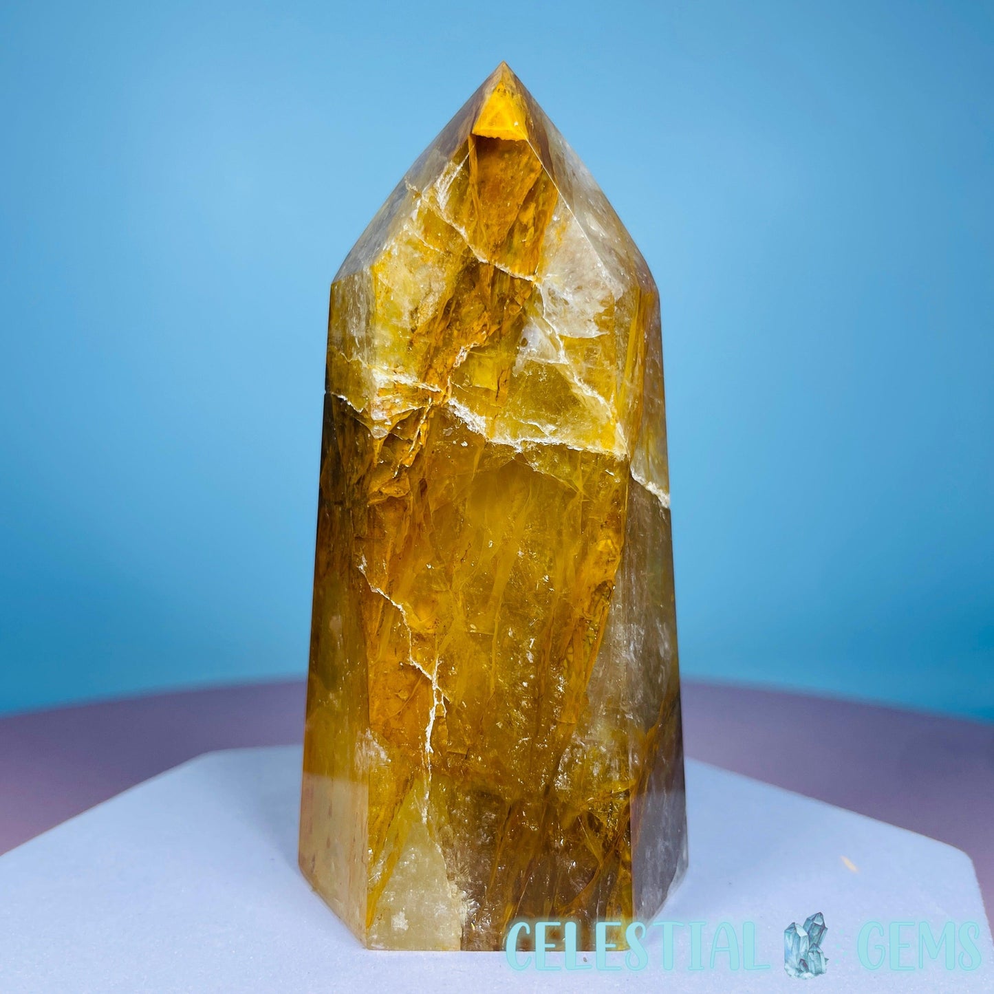 High Grade Golden Healer Quartz Medium Tower