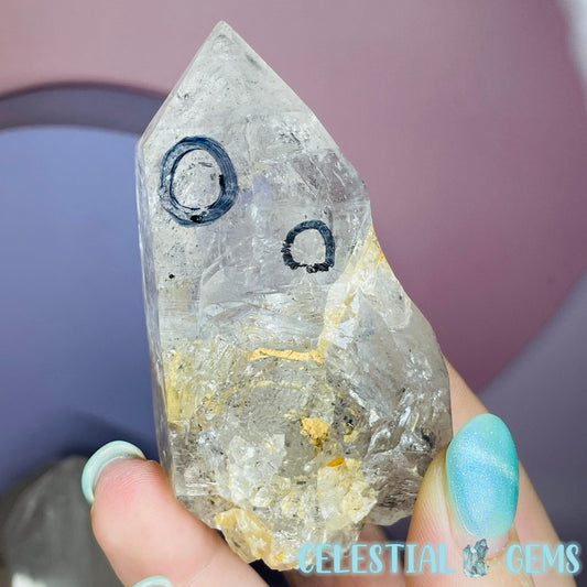 Enhydro Quartz Natural Point B (Trapped Water Inside)