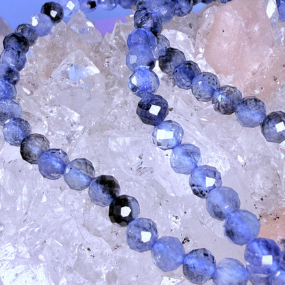 Dark Aquamarine Faceted 4mm Bracelet