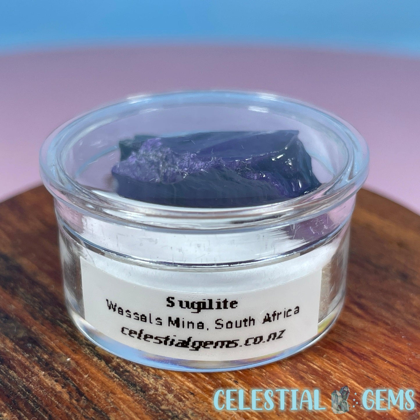 Rare Sugilite Raw Mini Crystal in Specimen Pottle