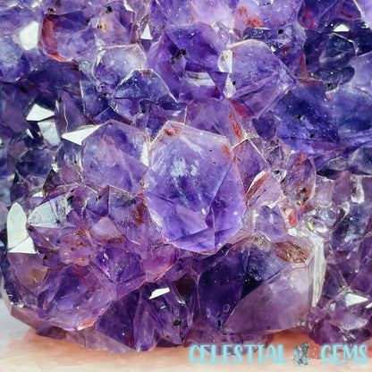 Dark Amethyst Large Cluster Freeform (with baby Quartz)