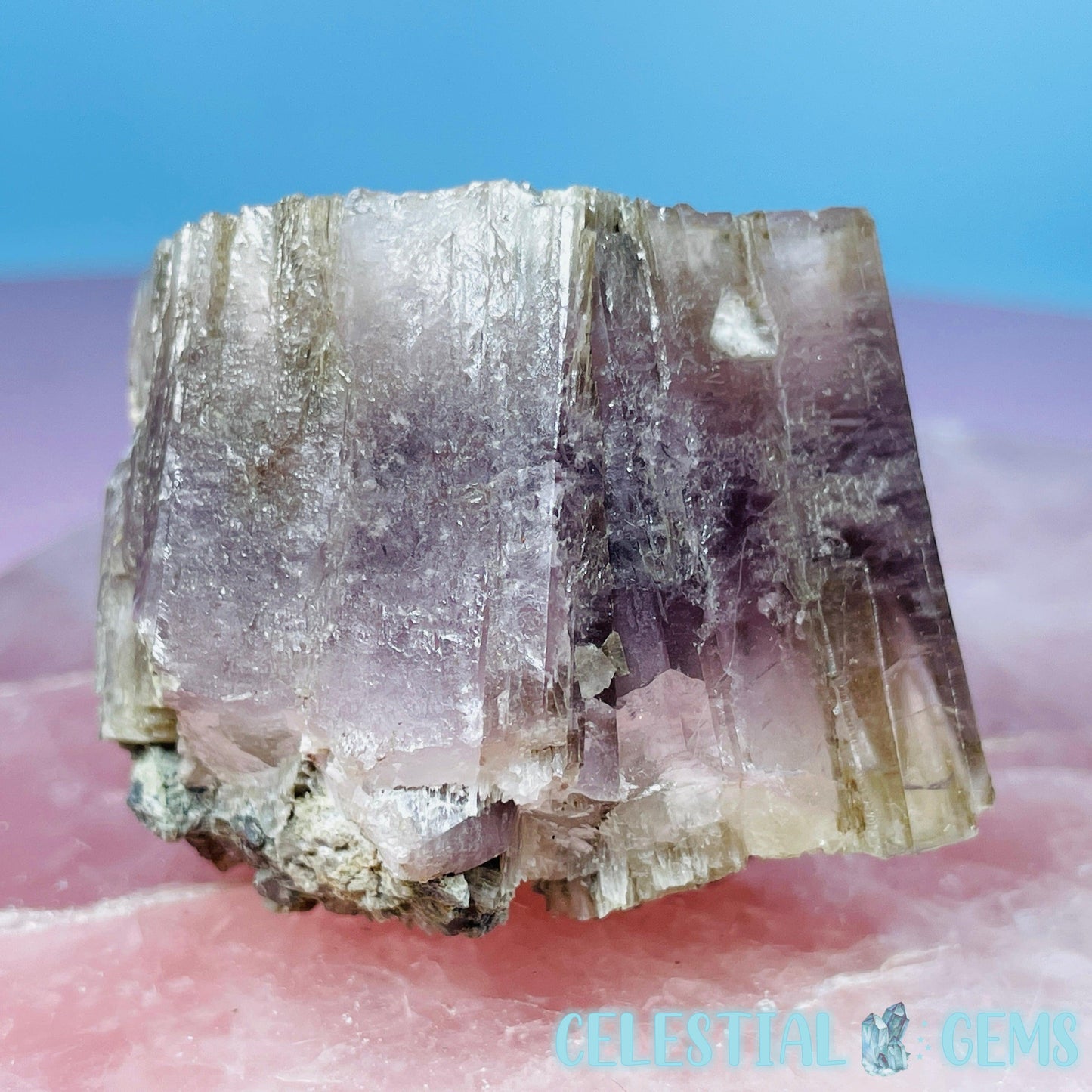 Purple Spanish Aragonite Twinned Crystal Specimen