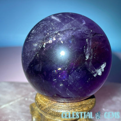 A Grade Bolivian Phantom Ametrine Medium Sphere (Video)