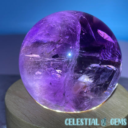 A Grade Bolivian Phantom Ametrine Medium Sphere (Video)