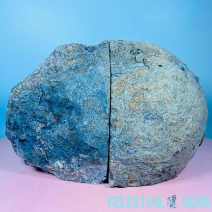 Blue Dyed Agate Large Pair of Bookends