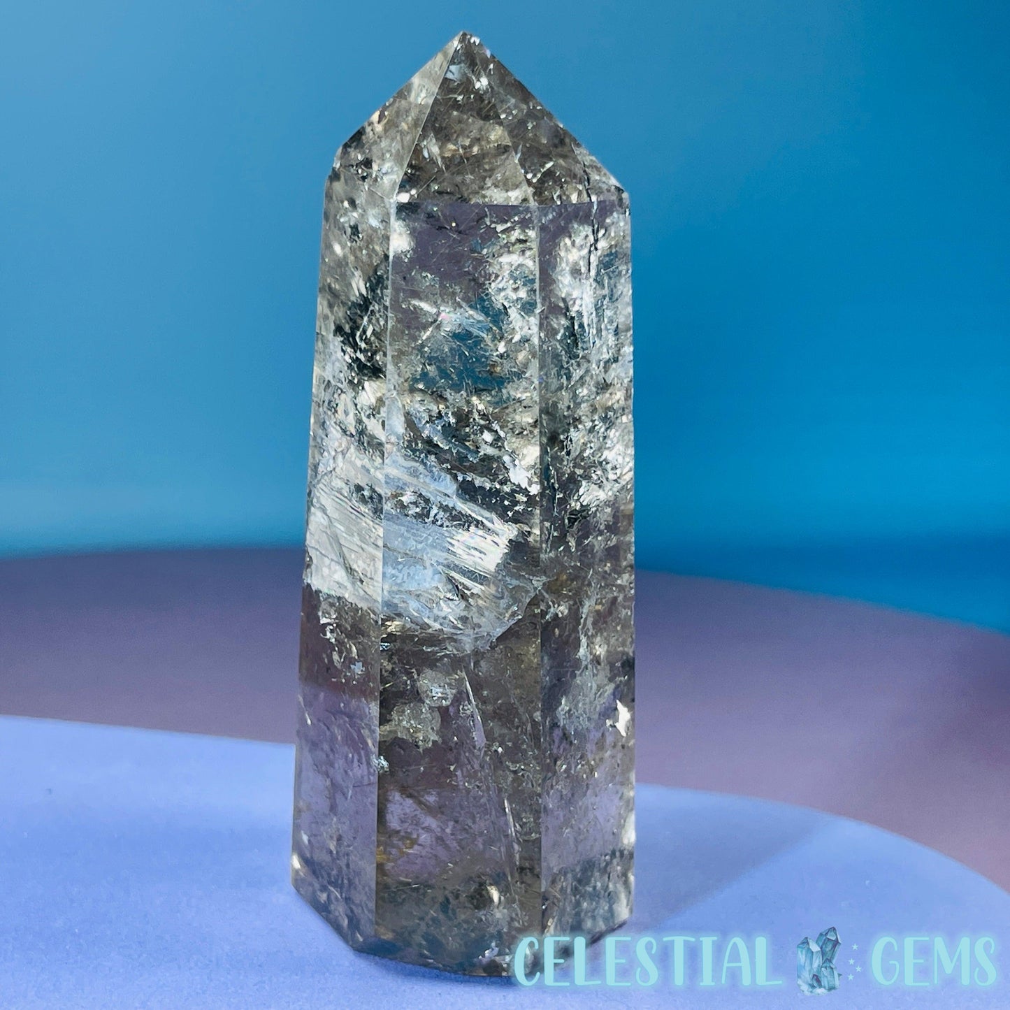 Rutilated Smoky Quartz Small Tower