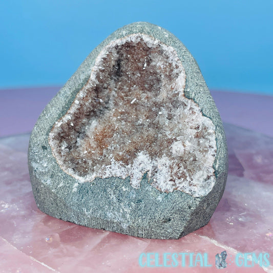 Mixed Zeolite Druzy Geode Small Standing Freeform