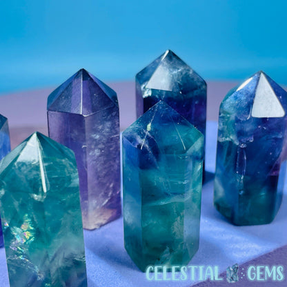 Rainbow Fluorite Point