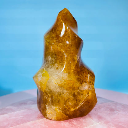 Golden Healer Quartz Medium Flame Freeform