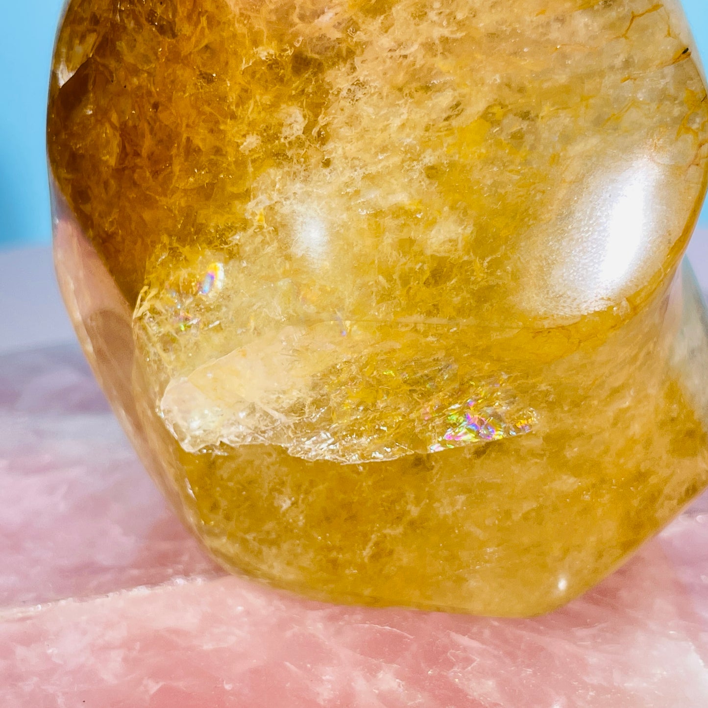 Golden Healer Quartz Medium Flame Freeform