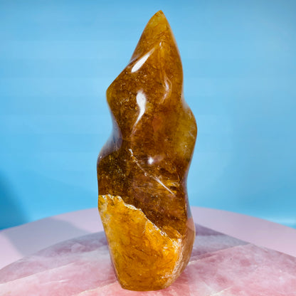 Golden Healer Quartz Medium Flame Freeform