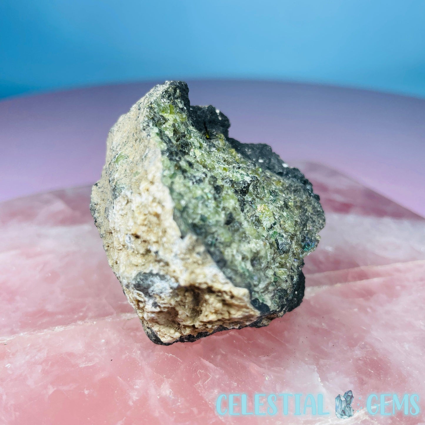 Peridot/Olivine Pyroclastic Lava Bomb Mineral Specimen