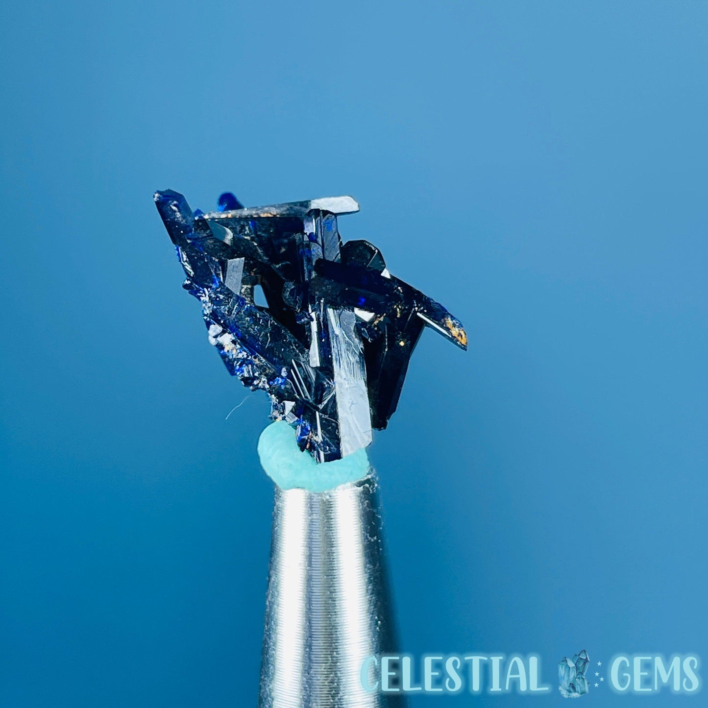 Grade A Gem Azurite Crystalline Cluster Mini Specimen (Video)