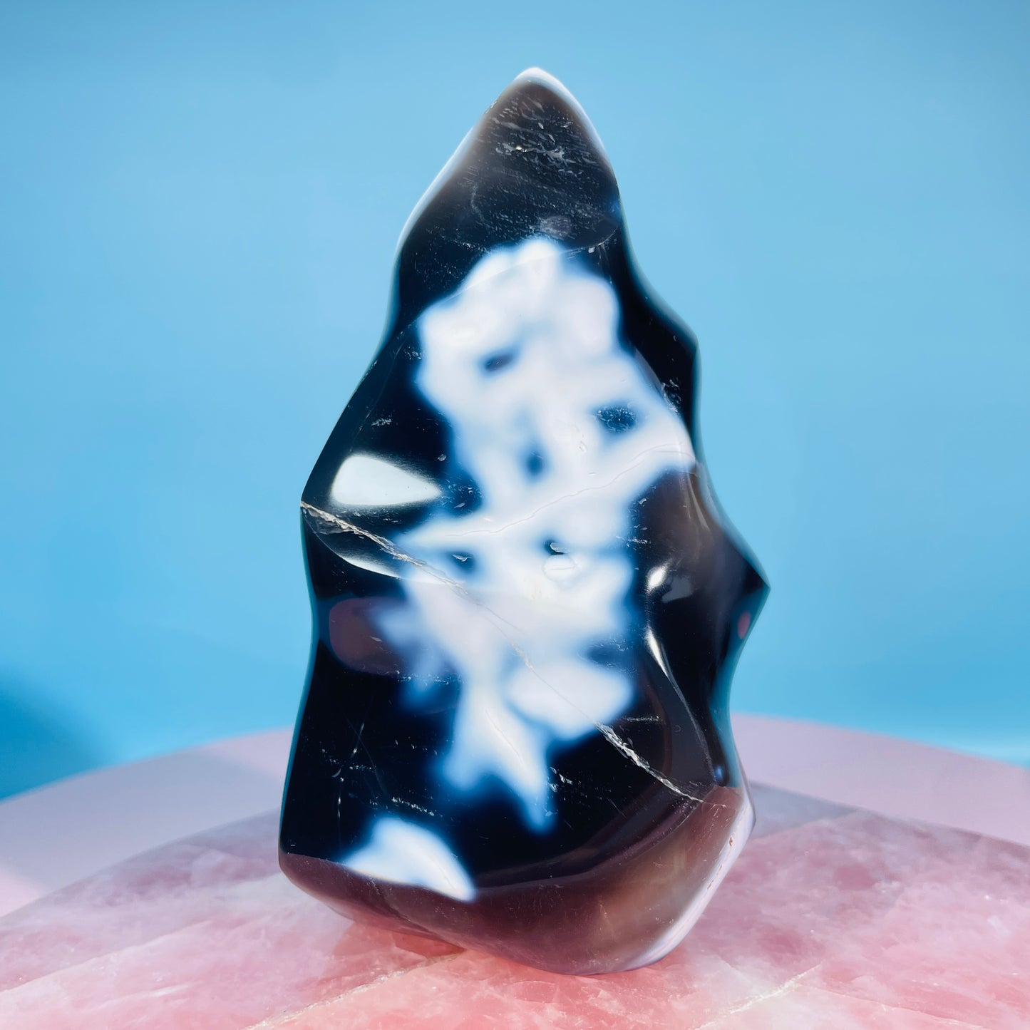 Orca Agate Large Flame Freeform