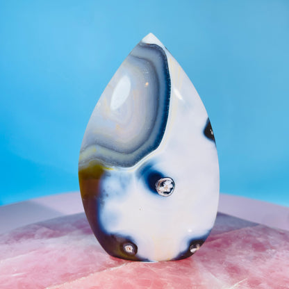 Orca Agate Small Flame Freeform