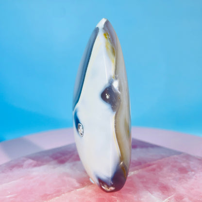 Orca Agate Small Flame Freeform