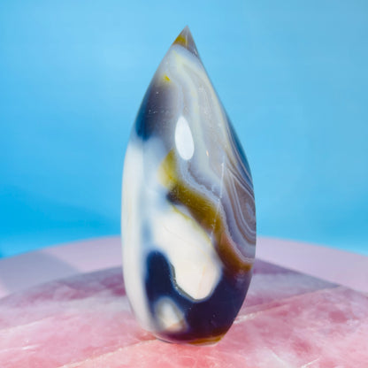 Orca Agate Small Flame Freeform (CHIPPED)
