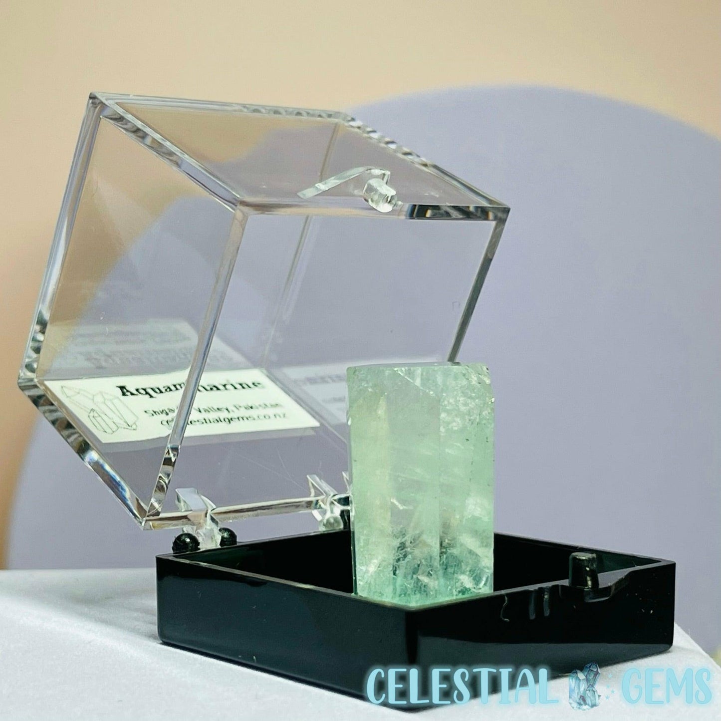 A Grade Aquamarine Faceted Crystal Specimen