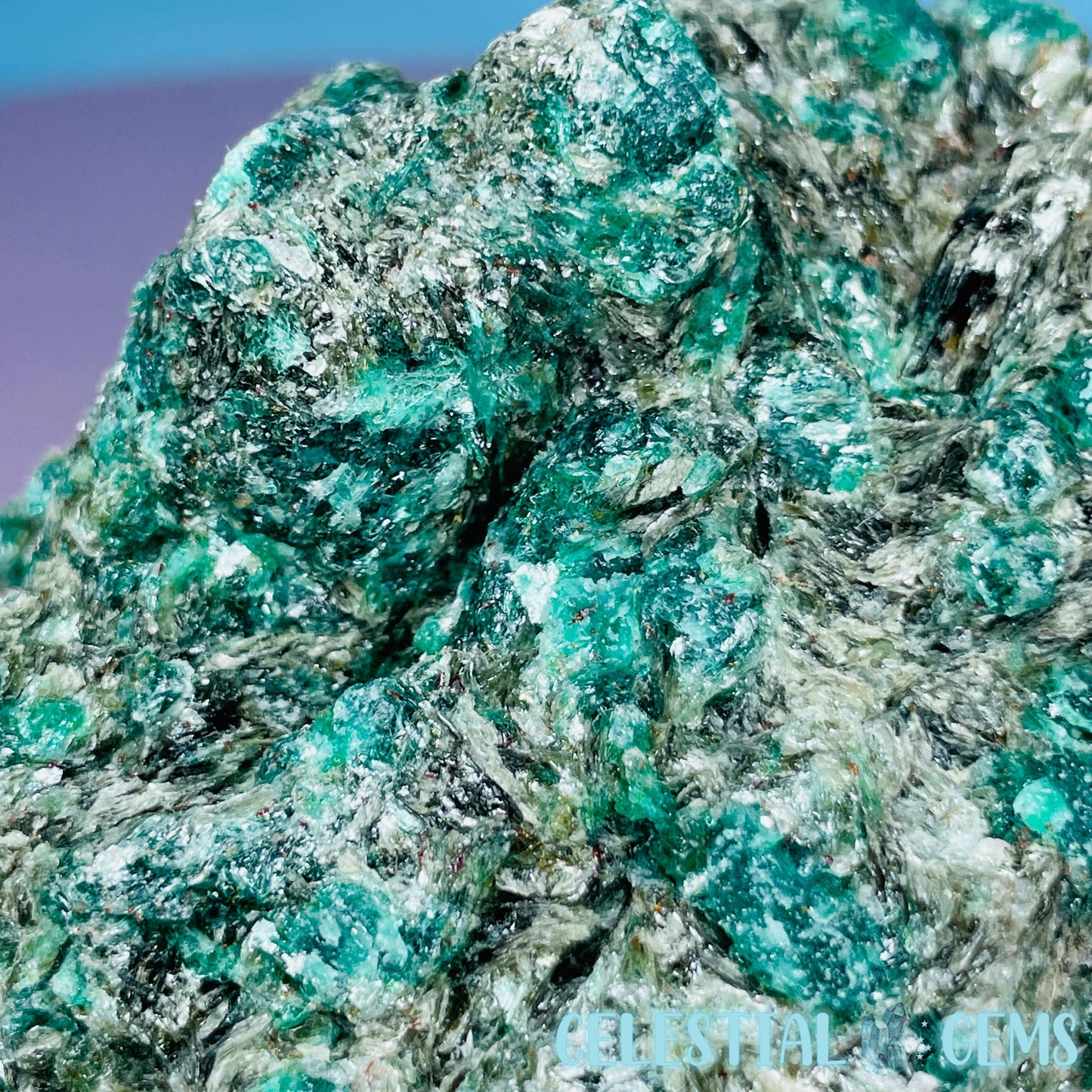 Emerald in Biotite Mica Large Raw Chunk