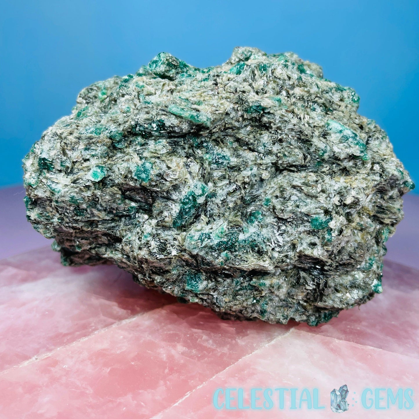 Emerald in Biotite Mica Large Raw Chunk