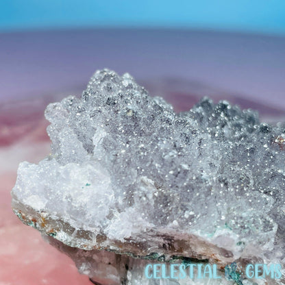 Sugar Amethyst with Chalcedony Small Cluster (Video)