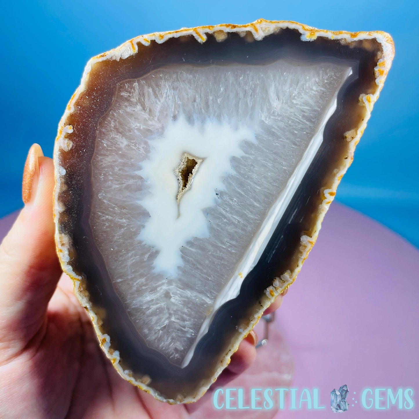 Natural Agate Medium Thick Slice