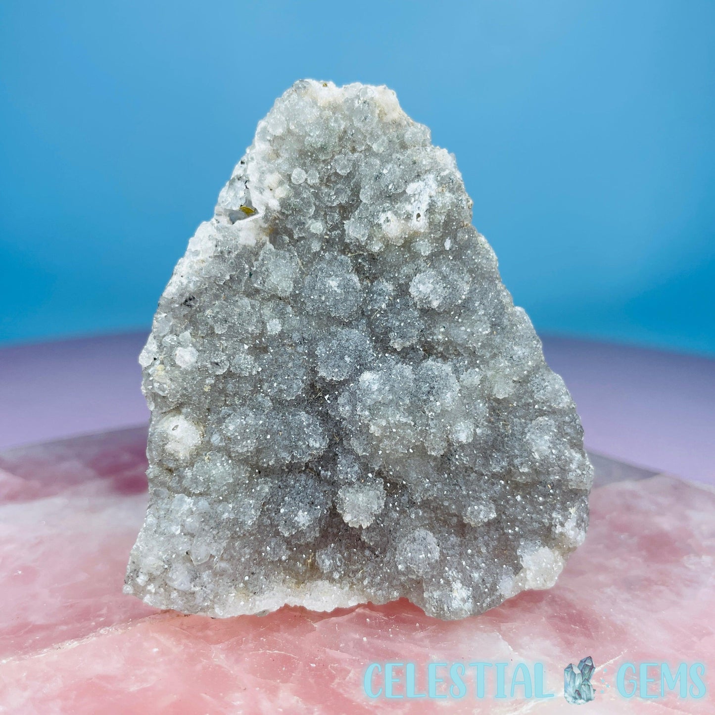 Sugar Quartz with Chalcedony Small Cluster (Video)