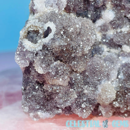 Sugar Amethyst with Chalcedony Small Cluster (Video)