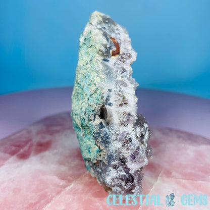 Sugar Amethyst with Chalcedony Small Cluster (Video)