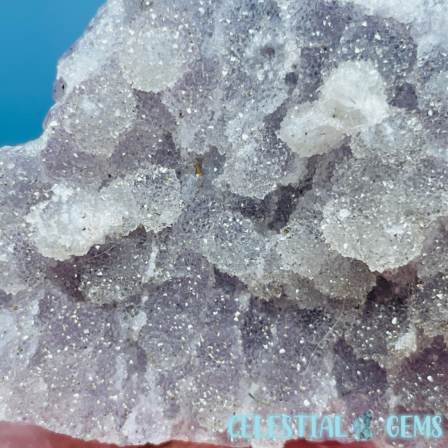 Sugar Amethyst with Chalcedony Small Cluster (Video)