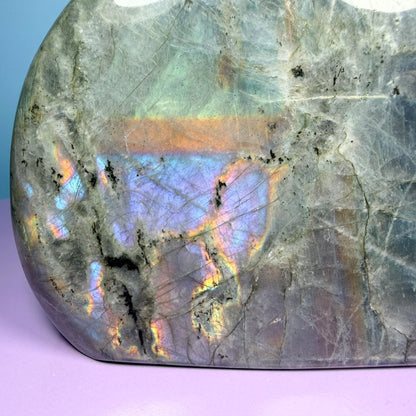 Rainbow Labradorite Large Freeform (Video)