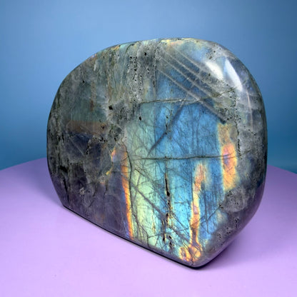 Rainbow Labradorite Large Freeform (Video)