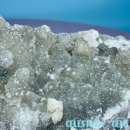 Sugar Amethyst with Chalcedony + Calcite Medium Cluster (Video)