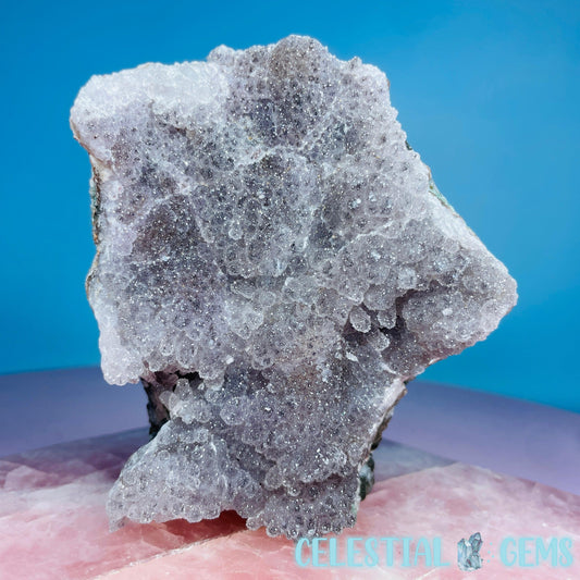 Sugar Amethyst with Chalcedony Medium Cluster (Video)