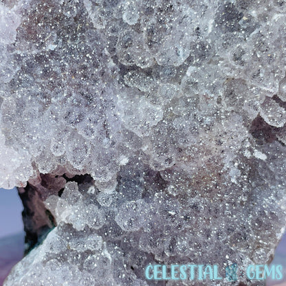 Sugar Amethyst with Chalcedony Medium Cluster (Video)