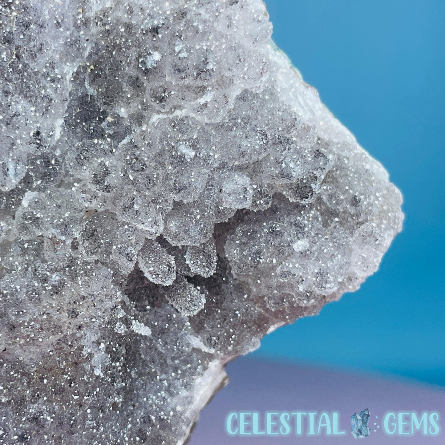 Sugar Amethyst with Chalcedony Medium Cluster (Video)