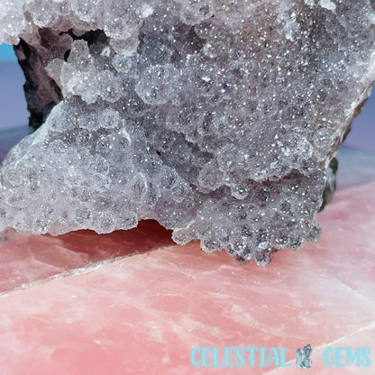 Sugar Amethyst with Chalcedony Medium Cluster (Video)