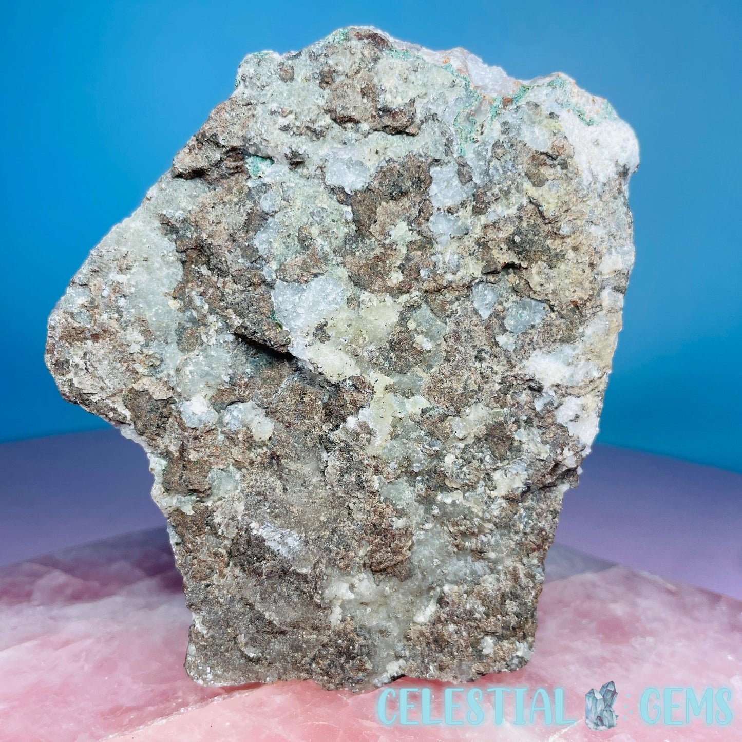 Sugar Amethyst with Chalcedony Medium Cluster (Video)