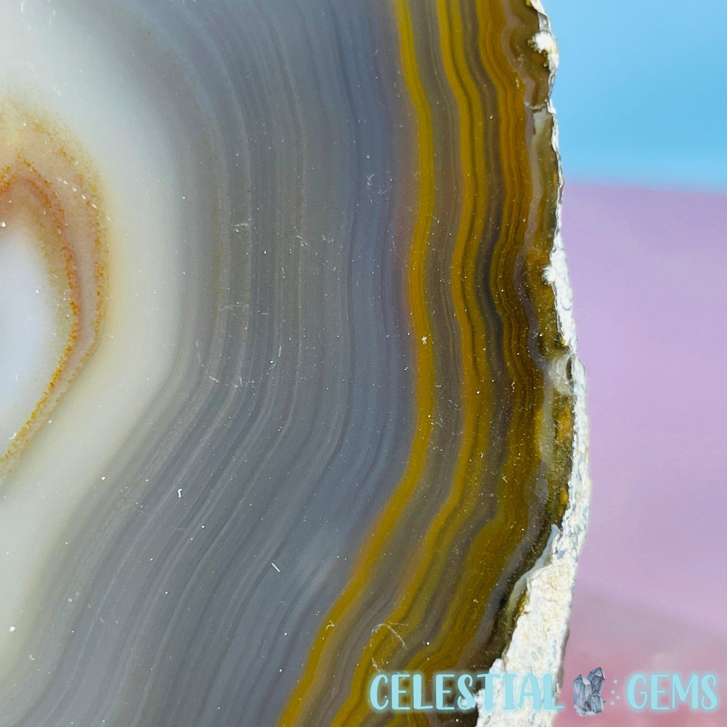 Natural Agate Medium Thick Slice