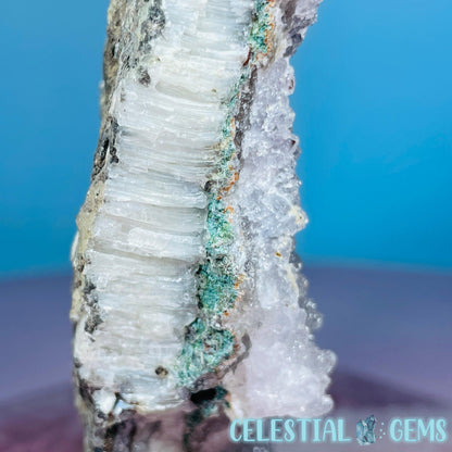 Sugar Amethyst with Chalcedony Medium Cluster (Video)