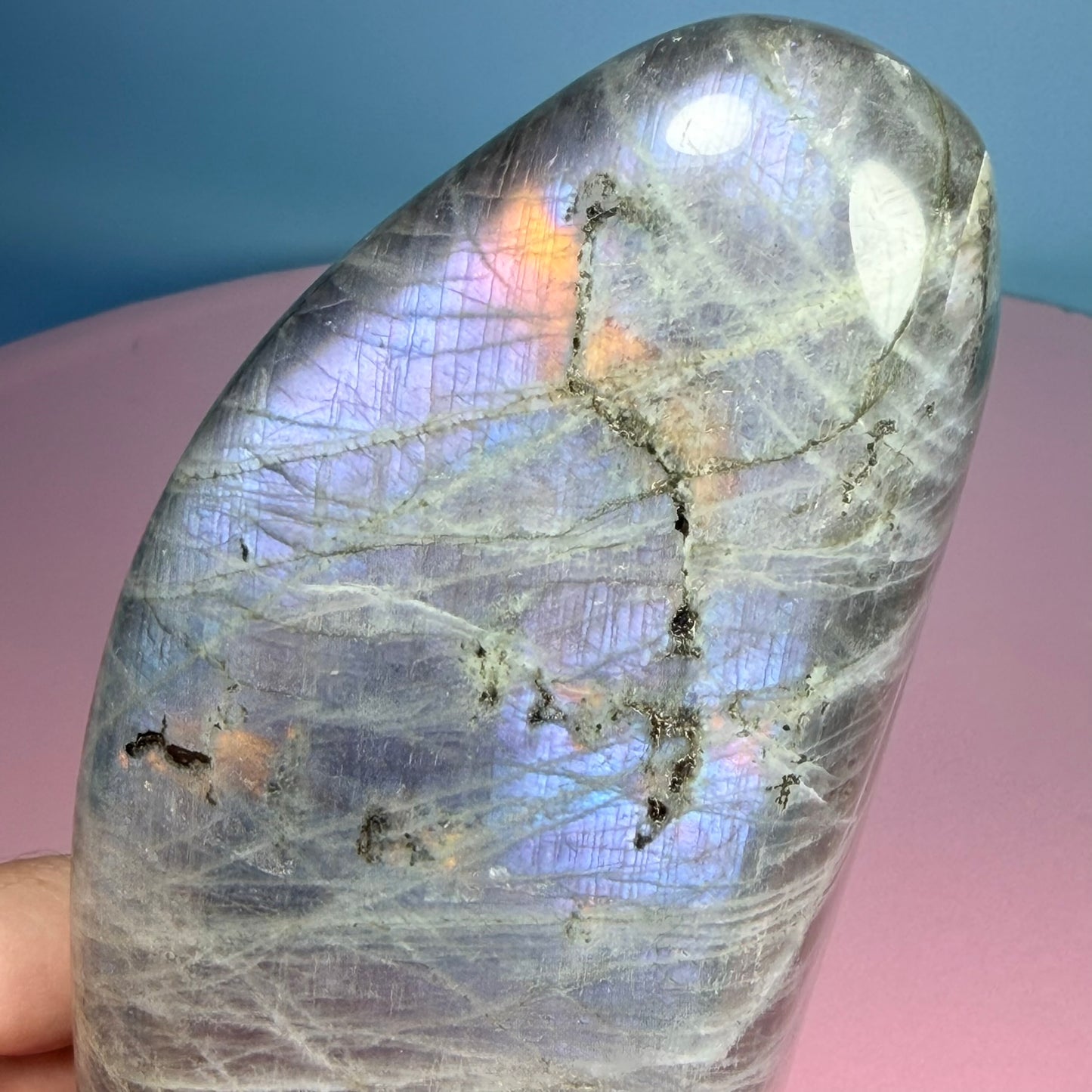 Purple Labradorite Medium Freeform (Video)
