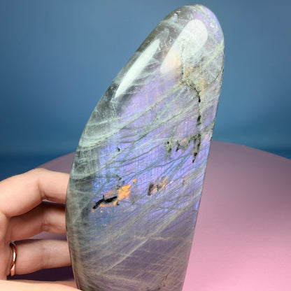 Purple Labradorite Medium Freeform (Video)