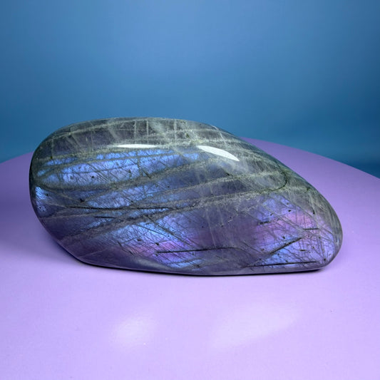 Purple Labradorite Medium Freeform (Video)