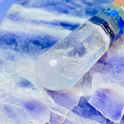 7 Chakra Crystal Wand - Clear Quartz