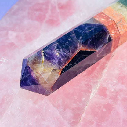 7 Chakra Crystal Wand - Amethyst