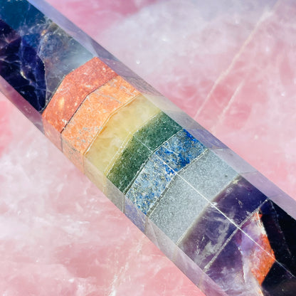 7 Chakra Crystal Wand - Amethyst